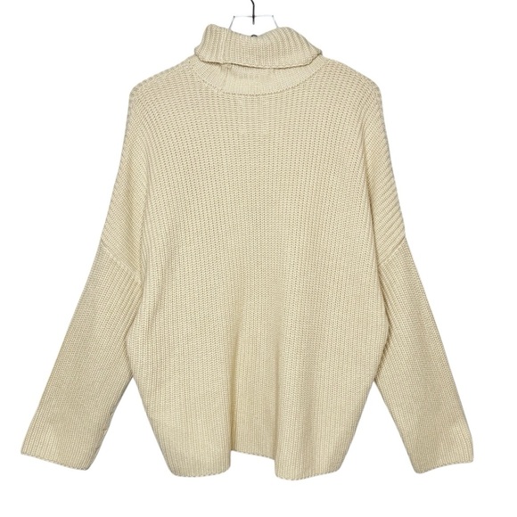 NEW Abercrombie & Fitch Women’s Cream Chunky Turtleneck Sweaters Sz 2X - Picture 9 of 12